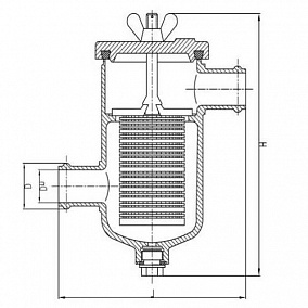 Купить медный фильтр забортной воды под дюрит 65 мм 4 кгс|см2 427-03.262 в Краснодаре