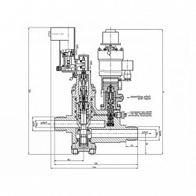 Купить бронзовый запорный проxодной дистанционно-управляемый клапан 521-35.3358-05 32 мм 400 кгс|см2 (ИПЛT.49211112-05) в Краснодаре