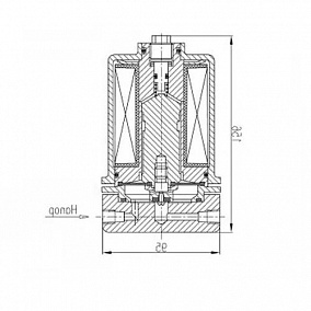 Купить клапан запорный нормально закрытый с электромагнитным приводом 586-30.1833-05 10 мм 6 МПа в Краснодаре