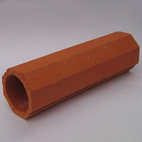 Купить дренажную керамическую трубу с восьмигранной наружной поверхностью 50x11 мм Керамика в Краснодаре